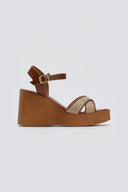 Πλατφόρμες crossover με ψάθα Estil - Ταμπά - thefashionproject.gr - Estil - 23935007003