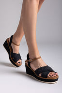 Πλατφόρμες crossover REFRESH 171543 - Μαύρο - thefashionproject.gr - Refresh