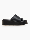 Flatforms δερμάτινα με άνιση φάσα estil