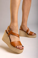 Πλατφόρμες δερμάτινες ESTIL - Ταμπά - thefashionproject.gr - Estil