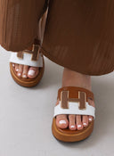 Πλατφόρμες δερμάτινες Mariella Fabiani 2441/75 - Ταμπά - thefashionproject.gr - Mariella Fabiani