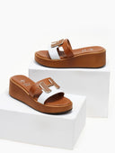 Πλατφόρμες δερμάτινες Mariella Fabiani 2441/75 - Ταμπά - thefashionproject.gr - Mariella Fabiani