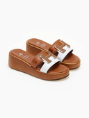 Πλατφόρμες δερμάτινες Mariella Fabiani 2441/75 - Ταμπά - thefashionproject.gr - Mariella Fabiani