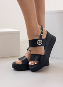 Πλατφόρμες δερμάτινες με velcro Ragazza 0393