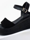 Πλατφόρμες καστόρινες με μπαρέτα Estil - Μαύρο - thefashionproject.gr - Estil