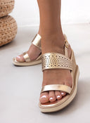 Πλατφόρμες με διάτρητο σχέδιο ERYNN - Χρυσό - thefashionproject.gr - ERYNN