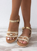 Πλατφόρμες με μπαρέτα ERYNN - Χρυσό - thefashionproject.gr - ERYNN