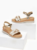 Πλατφόρμες με μπαρέτα ERYNN - Χρυσό - thefashionproject.gr - ERYNN