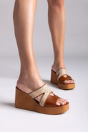 Πλατφόρμες με ψάθα Estil - Ταμπά - thefashionproject.gr - Estil - 23934007003