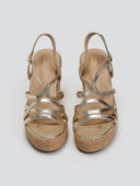 Πλατφόρμες με ψάθα στη σόλα ERYNN - Χρυσό - thefashionproject.gr - ERYNN
