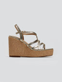 Πλατφόρμες με ψάθα στη σόλα ERYNN - Χρυσό - thefashionproject.gr - ERYNN
