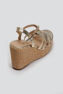 Πλατφόρμες με ψάθα στη σόλα ERYNN - Χρυσό - thefashionproject.gr - ERYNN
