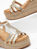 Πλατφόρμες με σχοινί στη σόλα ERYNN - Χρυσό - thefashionproject.gr - ERYNN