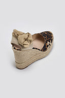 Πλατφόρμες σατέν με print CORINA - Leopard - thefashionproject.gr - CORINA