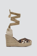 Πλατφόρμες σατέν με print CORINA - Leopard - thefashionproject.gr - CORINA - 23625032002