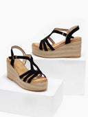 Πλατφόρμες suede με σχοινί στη σόλα ERYNN - Μαύρο - thefashionproject.gr - ERYNN
