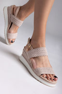 Πλατφόρμες σχοίνινες Xti 143858 - Μπεζ - thefashionproject.gr - Xti Footwear - 23654003002
