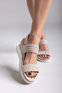 Πλατφόρμες σχοίνινες Xti 143858 - Μπεζ - thefashionproject.gr - Xti Footwear - 23654003002