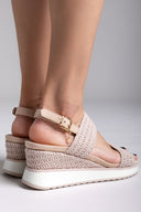 Πλατφόρμες σχοίνινες Xti 143858 - Μπεζ - thefashionproject.gr - Xti Footwear - 23654003002