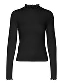 Πλεκτή μπλούζα με frilled γιακά Vero Moda 10297854