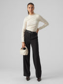 Πλεκτή μπλούζα με frilled γιακά Vero Moda 10297854