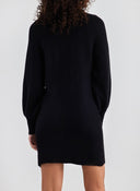 Πλεκτό μπλουζοφόρεμα ζιβάγκο Jean Louis Francoise - Μαύρο - thefashionproject.gr - Jean Louis Francoise