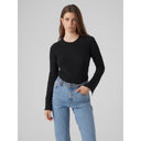 Πλεκτό πουλόβερ με ριπ πλέξη Vero Moda 10290852 - Μαύρο - thefashionproject.gr - VERO MODA