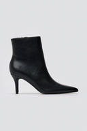 Pointed Ankle Boots with Stiletto Heel - Black Matte - thefashionproject.gr - BOTEGGA 22