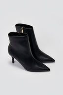 Pointed Ankle Boots with Stiletto Heel - Black Matte - thefashionproject.gr - BOTEGGA 22