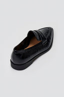 Pointed Flat Loafers Crinkled Patent - Black Crinkled Patent - thefashionproject.gr - VeraBloom