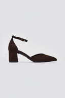 Pointed Pumps TFP Side Cut - Brown Suede - thefashionproject.gr - TFP