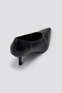 Pointed Pumps with Kitten Heel - Black Matte - thefashionproject.gr - Stephan