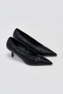 Pointed Pumps with Kitten Heel - Black Matte - thefashionproject.gr - Stephan