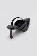 Pointed Strap Mules TFP - Black Patent - thefashionproject.gr - TFP