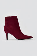 Pointed Suede Ankle Boots - Burgundy Suede - thefashionproject.gr - BOTEGGA 22