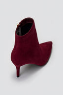 Pointed Suede Ankle Boots - Burgundy Suede - thefashionproject.gr - BOTEGGA 22
