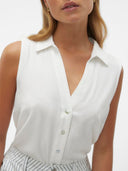 Πουκάμισο αμάνικο με λινό Vero Moda 10303648