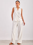 Πουκάμισο αμάνικο με λινό Vero Moda 10303648
