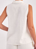 Πουκάμισο αμάνικο με λινό Vero Moda 10303648