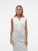 Πουκάμισο αμάνικο με λινό Vero Moda 10303648