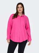 Πουκάμισο plus size με λινό CARMAKOMA 15281041