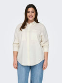 Πουκάμισο plus size με λινό CARMAKOMA 15281041