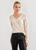 Πουλόβερ με v cut λαιμόκοψη Vero Moda 10291253