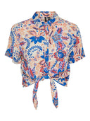Πουκάμισο crop με print Vero Moda 10303694 - Multi - thefashionproject.gr - VERO MODA