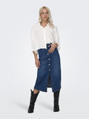 Πουκάμισο κοντό ONLY 15307870 - Λευκό - thefashionproject.gr - ONLY