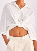 Πουκάμισο κοντό ONLY 15307870 - Λευκό - thefashionproject.gr - ONLY
