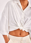 Πουκάμισο κοντό ONLY 15307870 - Λευκό - thefashionproject.gr - ONLY