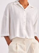 Πουκάμισο κοντό ONLY 15307870 - Λευκό - thefashionproject.gr - ONLY