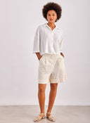 Πουκάμισο κοντό ONLY 15307870 - Λευκό - thefashionproject.gr - ONLY