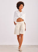Πουκάμισο κοντό ONLY 15307870 - Λευκό - thefashionproject.gr - ONLY